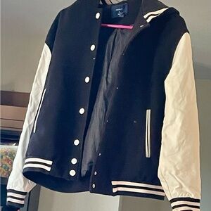 Forever 21 Black and White Bomber